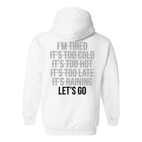 Men's LET'S GO Printed Gym Hoodie